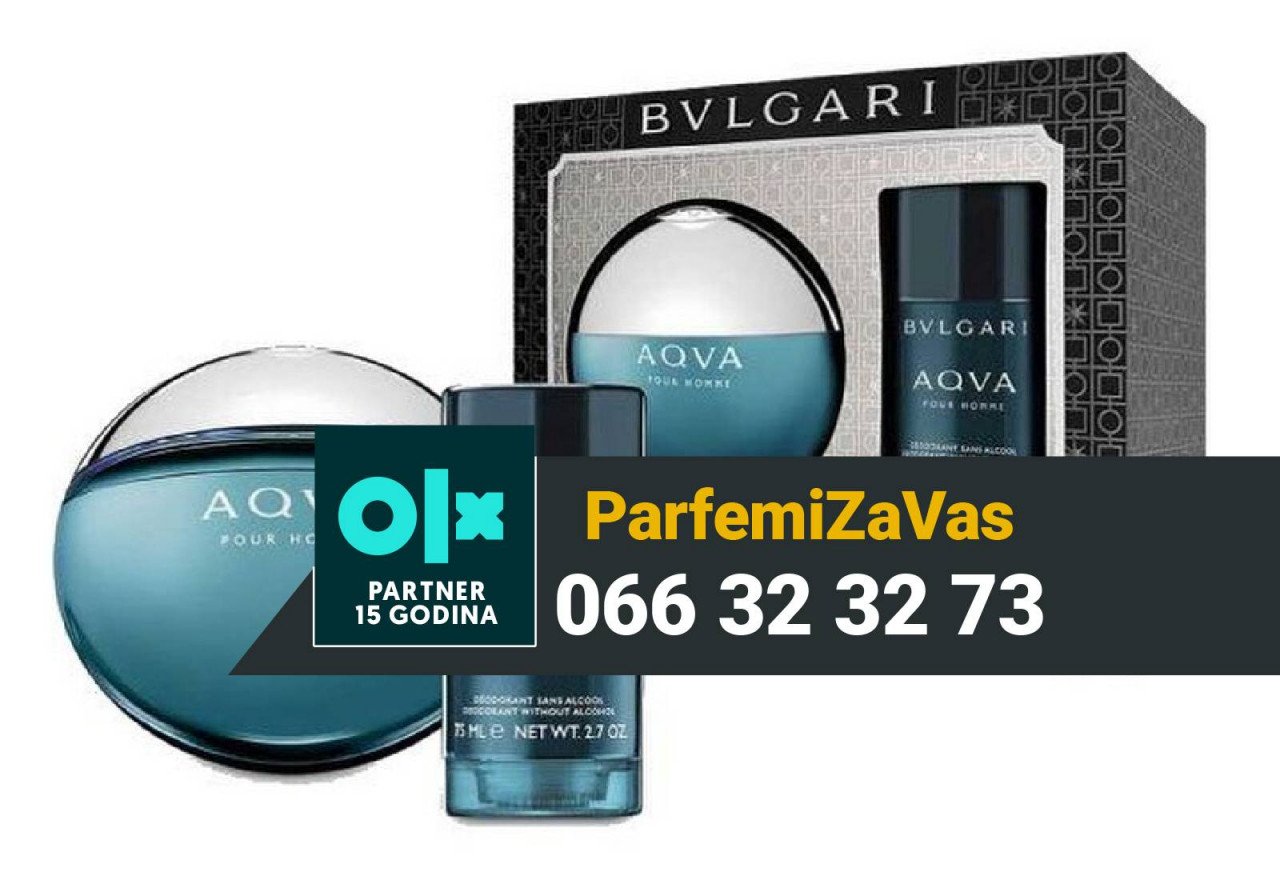 Bvlgari Aqva Pour Homme SET 100ml + 75ml Stick M 100 ml