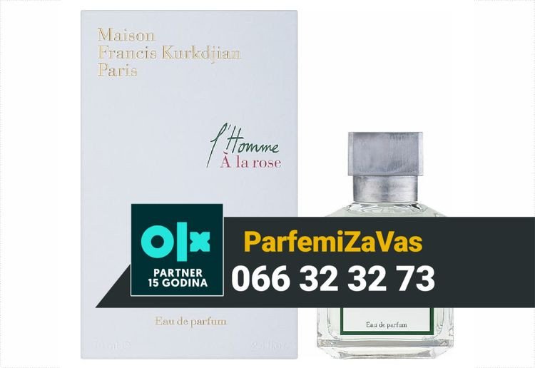 Maison Francis Kurkdjian A La Rose Homme 70ml EDP Tester M